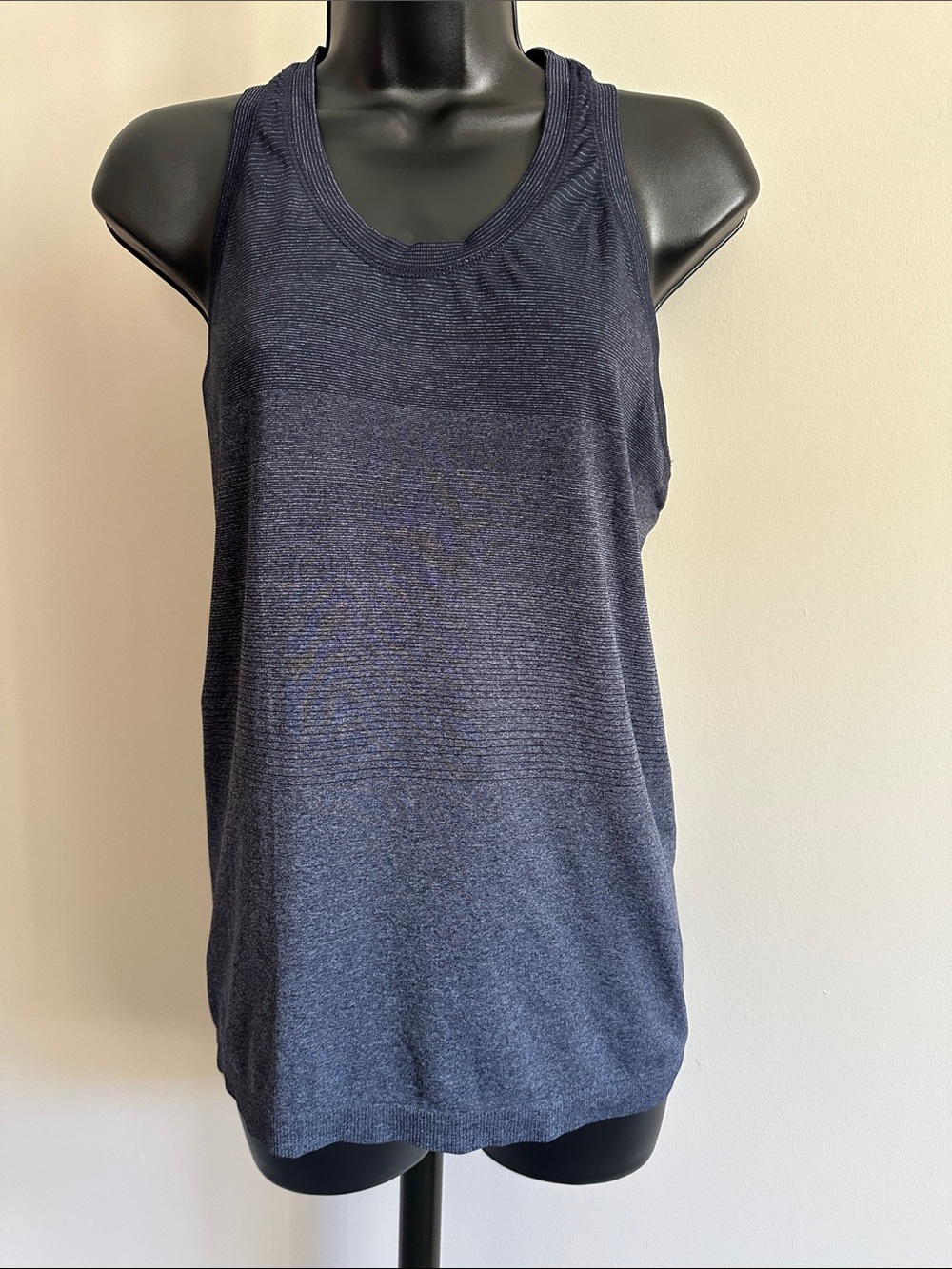 🏃♀️ Athleta Navy Grey Blue Racerback Tank Top
